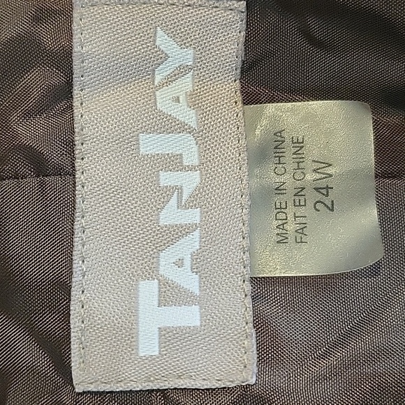 TanJay Vintage Brown and Rust Bohemian Button Front Blazer Size 24W - Picture 7 of 13